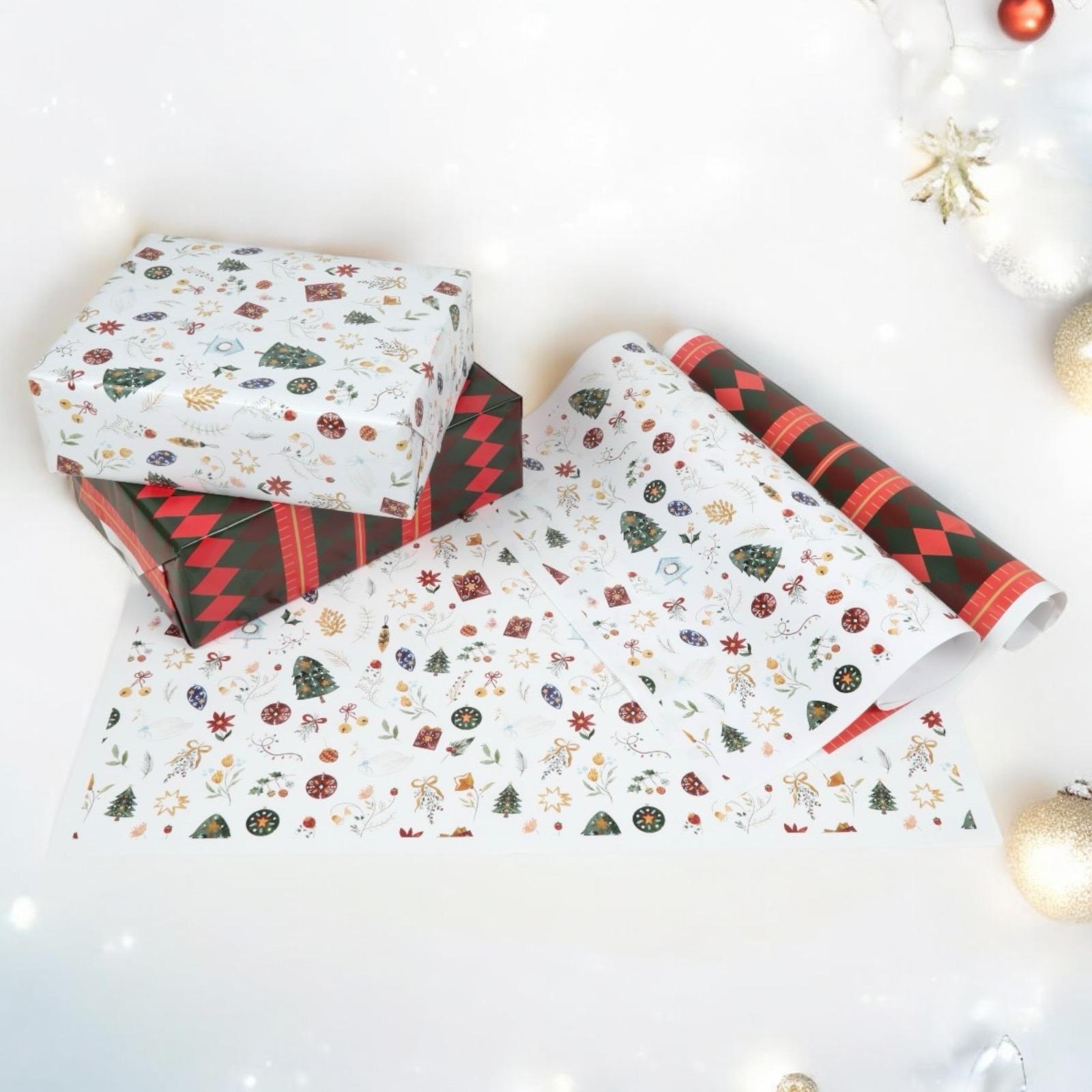 YENİ YIL KONSEPT PAKETLEME KAĞIDI 50X70 25’Lİ PAKET