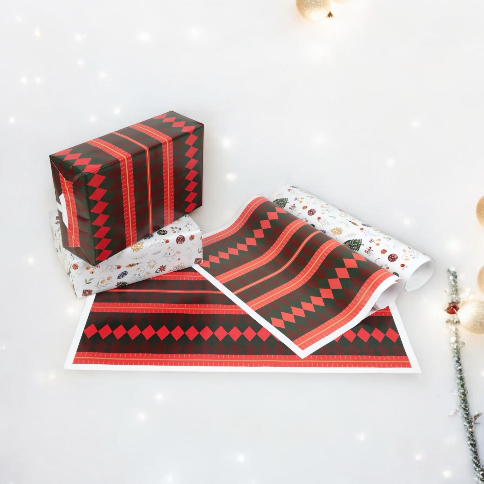 YENİ YIL KONSEPT PAKETLEME KAĞIDI 50X70 25’Lİ PAKET