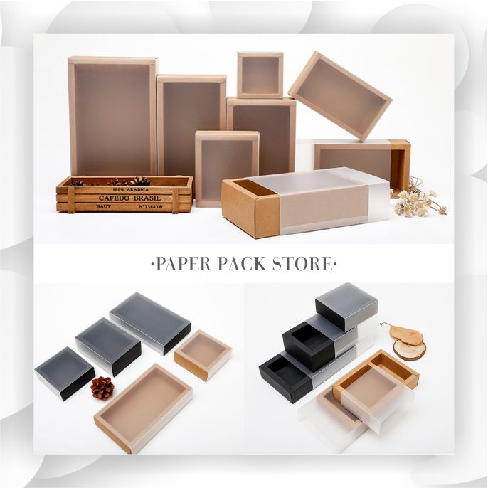 Asetat Kapaklı Sürgülü Kutu Beyaz 10’luk Paket