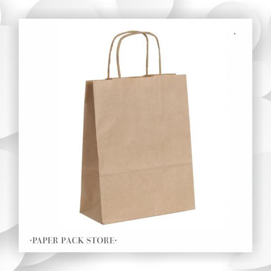  Burgu Saplı Kraft Çanta 25’lik Paket