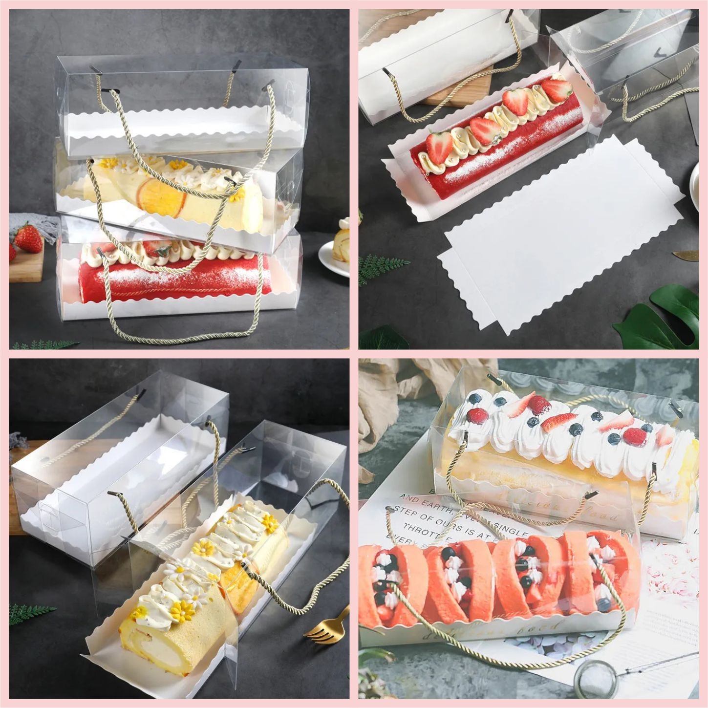 Büyük Boy Seperatörlü İp Saplı Rulo ve Baton Pasta  10’lu Paket